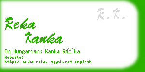 reka kanka business card